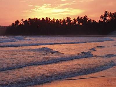 Premlanka Hotel, Dickwella, Sunset